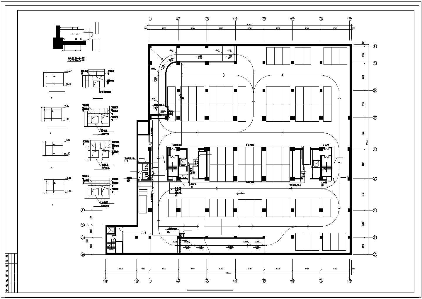 办公楼设计_某地区18层办公楼给排水设计cad施工图