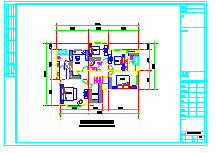 某独栋别墅建筑设计CAD施工图-图一