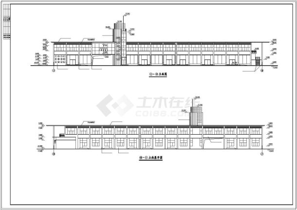 汽车交易市场建筑设计CAD平面图-图一