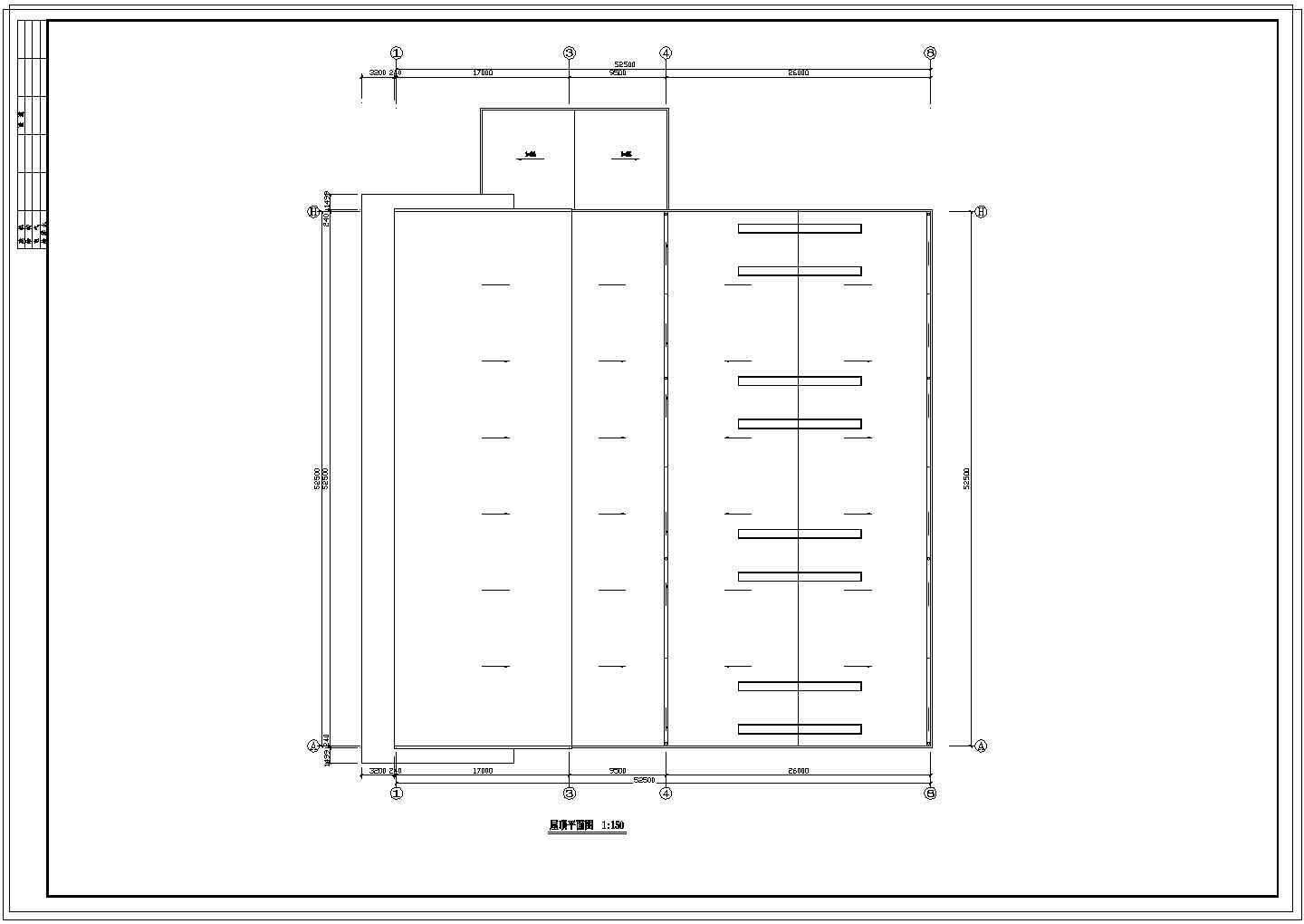 汽车展厅建筑施工设计CAD图