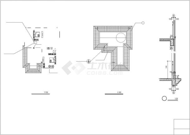 某地区现代经典风格住宅建筑方案设计施工CAD图纸（含效果图）-图一