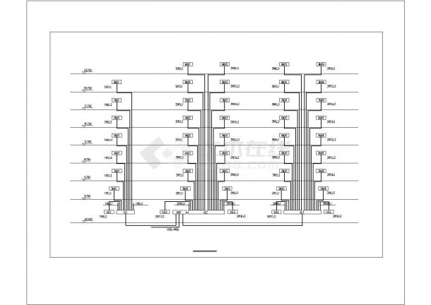 某带有瓷座灯泡的公寓宿舍楼电气设计方案图纸-图二