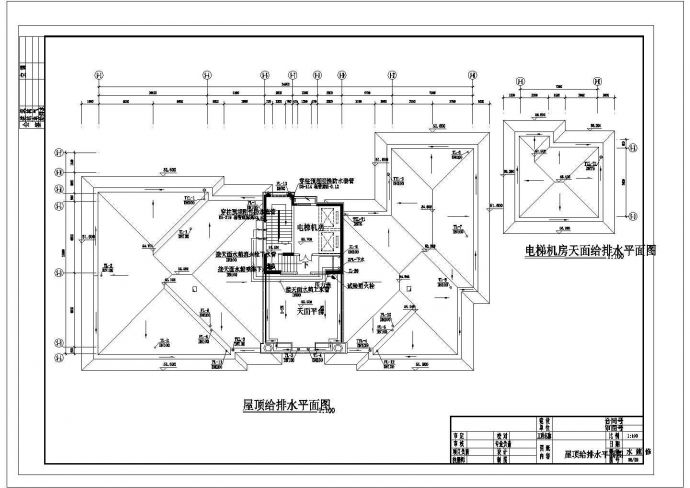 一套16层点式住宅楼给排水CAD图纸_图1