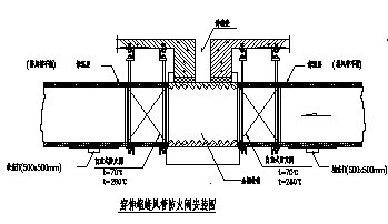 某小区防火阀及机房吸音墙安装施工cad图纸-图二