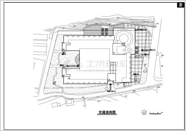 四川农大图书馆 CAD建筑设计施工图-图二