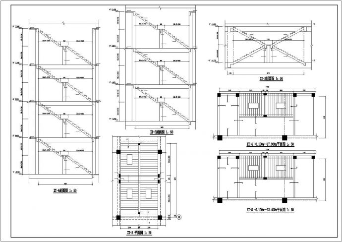 某五层混凝土框架结构建筑设计施工CAD图纸_图1