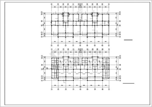 某小区小高层框架结构建筑设计施工CAD图纸-图一