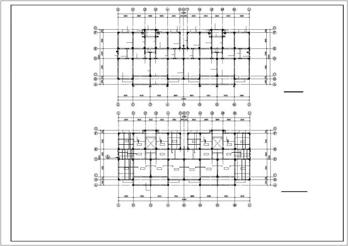 某小区小高层框架结构建筑设计施工CAD图纸_图1