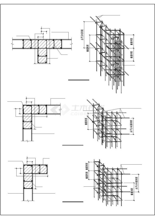 某小区小高层混合结构建筑设计施工CAD图纸-图二