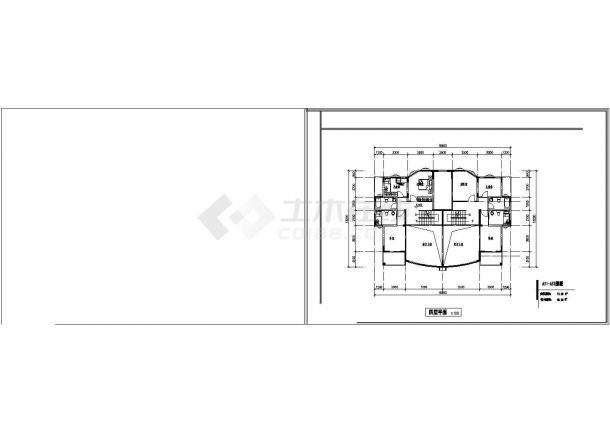 某地汇景台别墅方案设计图设计施工建筑CAD平面图纸-图二