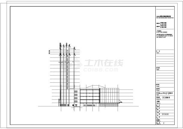 内蒙古17层公寓GRC幕墙施工方案CAD图纸-图一