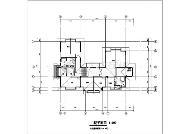 几套别墅图纸详细设计施工建筑CAD平面图纸-图二