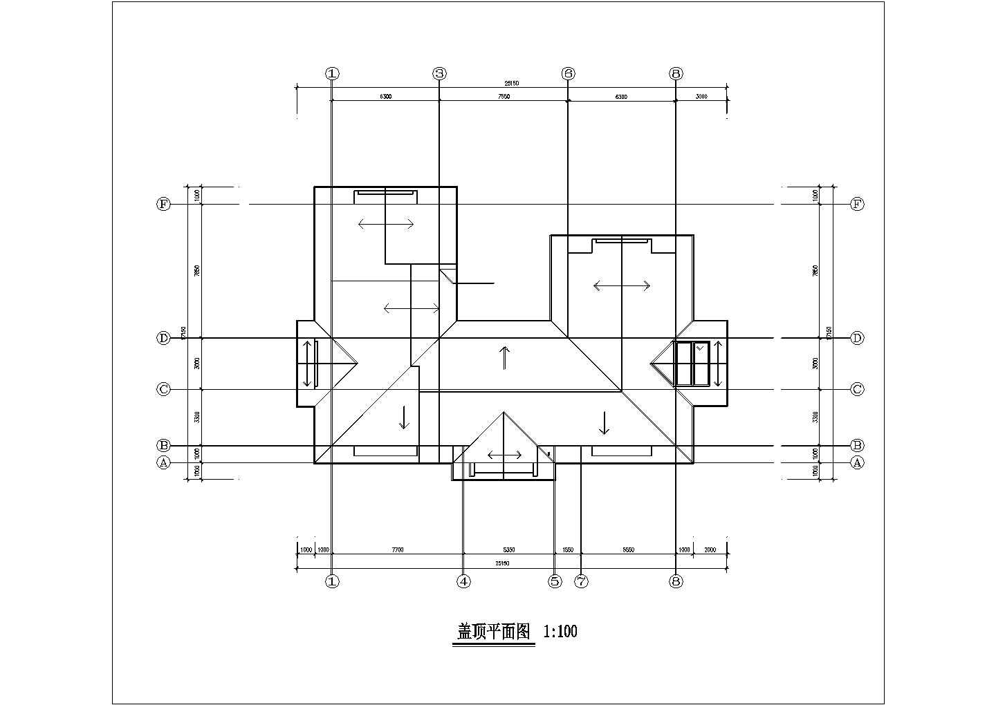 几套别墅图纸详细设计施工建筑CAD平面图纸