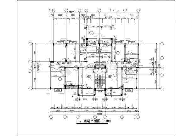 【7层】2000平米七层框架住宅施工组织设计及工程量清单（含建筑、结构图，平面图，网络图）-图一