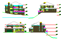 坡地独栋别墅建筑方案设计施工图纸-图一