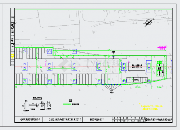 某地G312立交公交停车场新建工程+施工图高架桥下15685平方米公交停车场施工图设计CAD图纸-图二