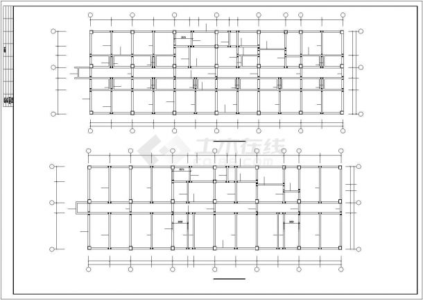 某房地产公司框架结构综合楼建筑设计施工CAD图纸-图二