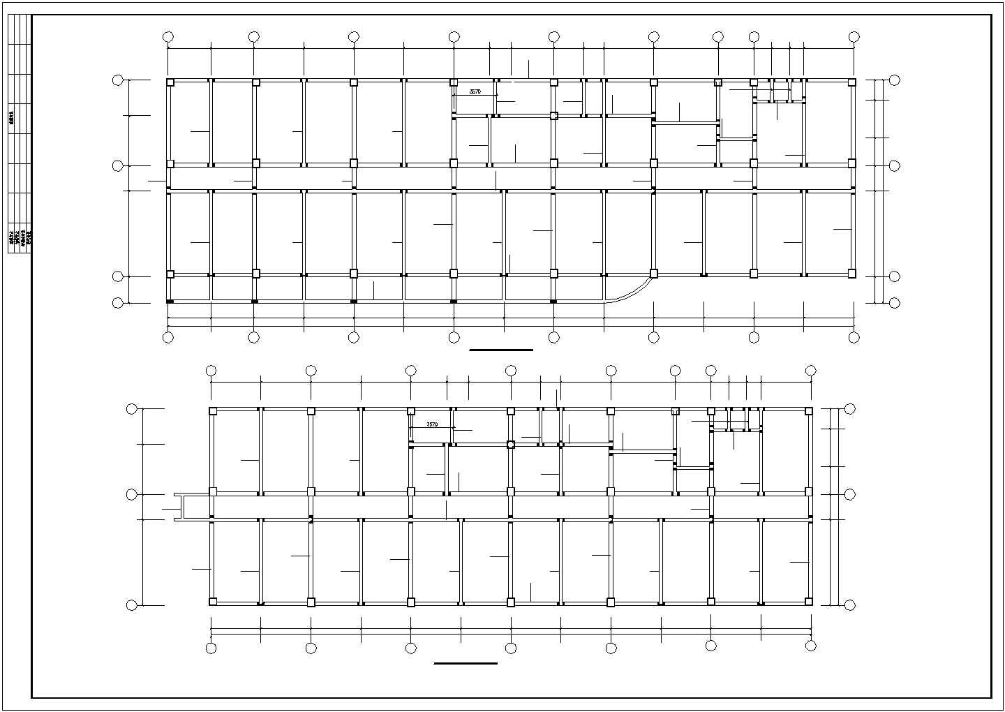 某房地产公司框架结构综合楼建筑设计施工CAD图纸