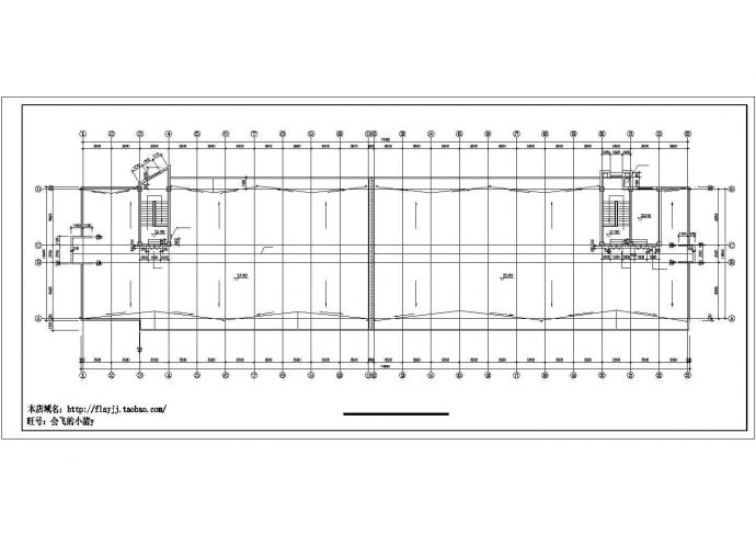 某7层大学生公寓楼建筑施工CAD图纸（长74.68米 宽16.4米）_图1
