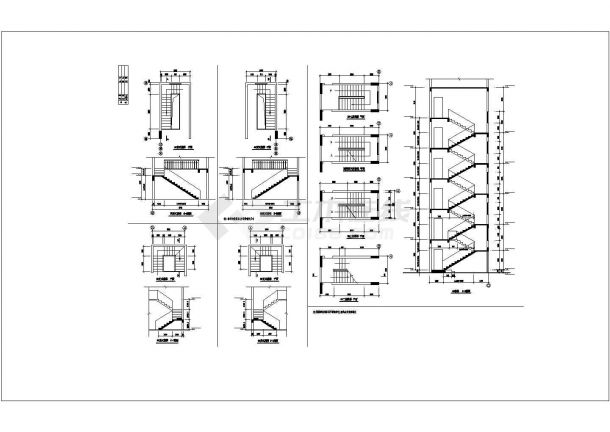 金天花园小区建筑详细设计施工全套建筑平立面CAD图纸-图二