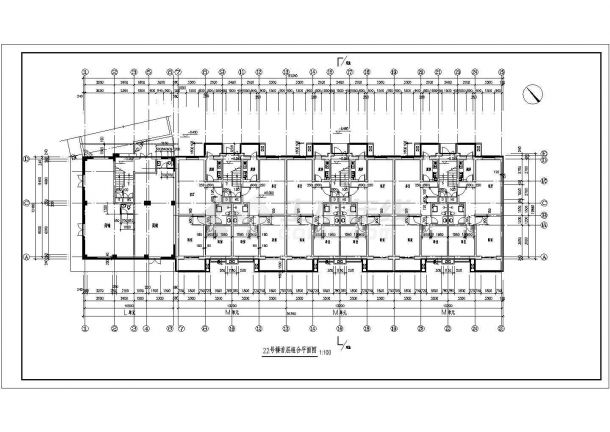 津南区惠安花园小区安置住宅详细设计施工全套建筑平立面CAD图纸-图一