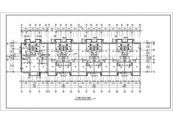 津南区惠安花园小区安置住宅详细设计施工全套建筑平立面CAD图纸-图二