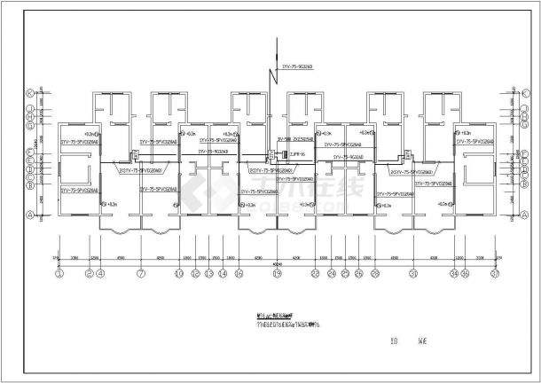 电气设计_某住宅楼电气施工CAD图-图一