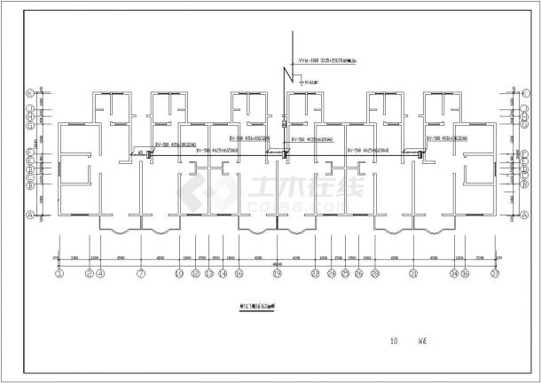 电气设计_某住宅楼电气施工CAD图-图二