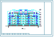 五层单身公寓楼3单元每单元2户对称户型建筑施工设计图-图二