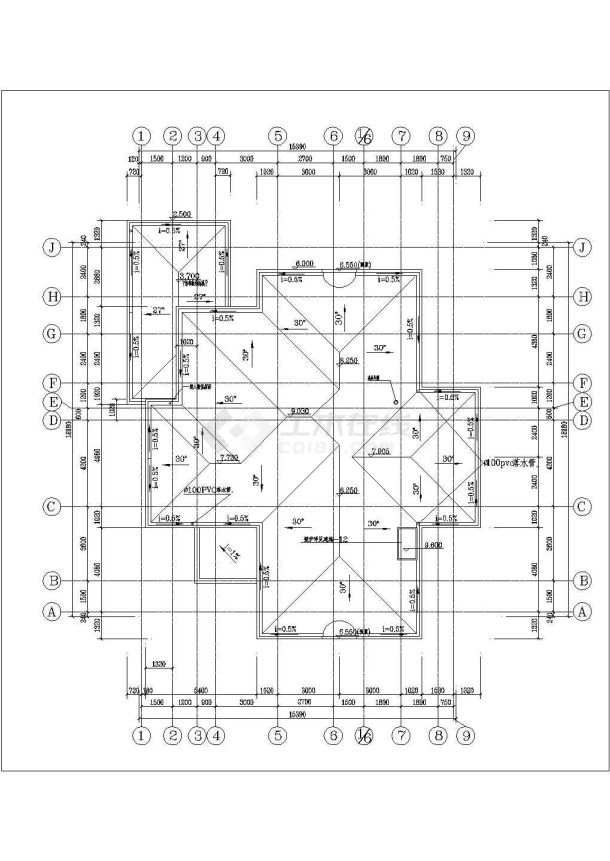 精致的别墅设计图详细设计施工全套建筑平立面CAD图纸-图一