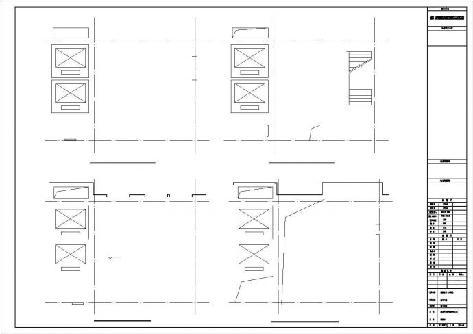 山东高层框架核心筒结构连廊式商业综合楼建筑施工设计全套cad图_图1