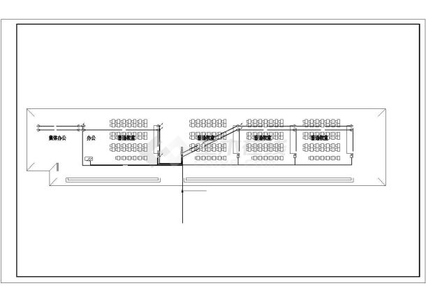 某1710㎡三层小学教学楼电气设计cad施工图纸（三级负荷）-图二