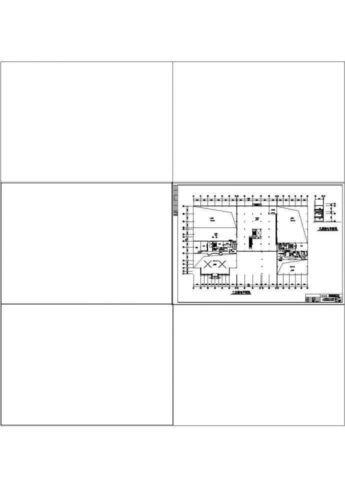 大众4S店电气和消防设计CAD施工图纸_图1