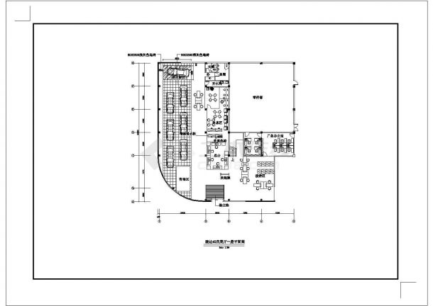 捷达4S店建筑设计CAD平面图-图一