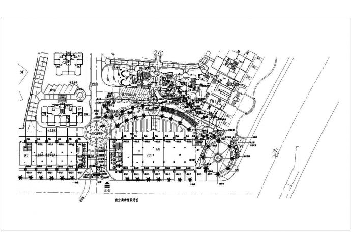 某商业街种植设计CAD全套完整构造方案_图1