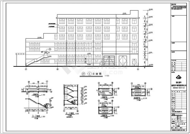 福特4S店建筑和装修全套设计CAD图-图一