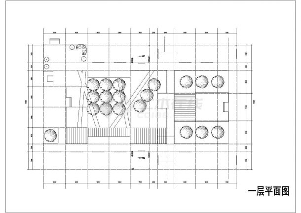 某中学校区规划CAD平立剖单体设计教学楼-图一