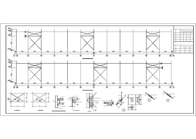 72x24m门式刚架承重结构带吊车厂房结施图（含设计说明）_图1