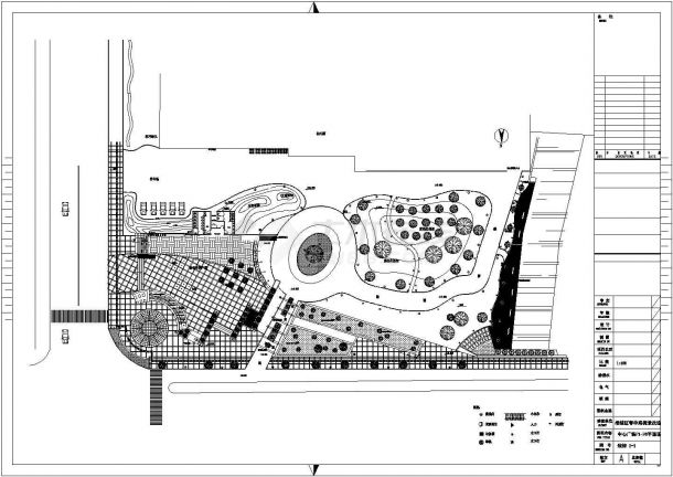 某广场平面CAD详细节点构造施工图纸-图二