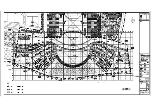 某广东省东莞市石龙镇人民广场4区CAD设计平面布置图-图一