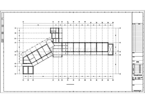 某六层教学楼结构加固设计cad施工图纸（共21张图）-图一