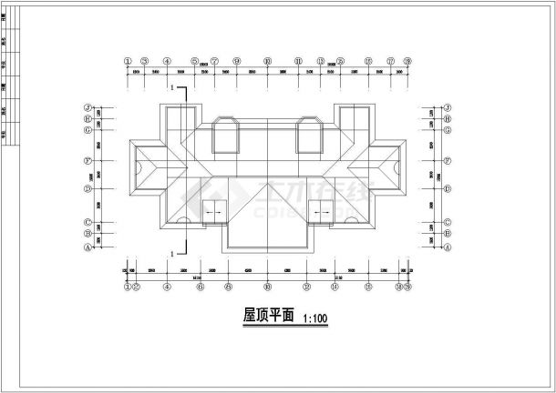 联排别墅建筑详细设计施工全套建筑平面CAD图纸-图一