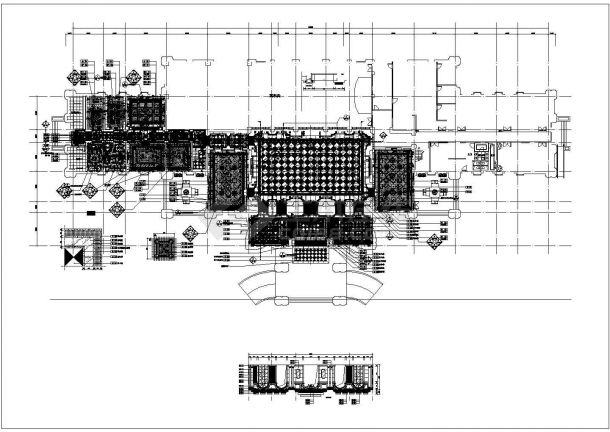 某汤逊湖壹号售楼处CAD节点完整平面施工图-图一