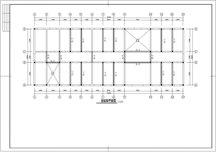某三层砖混结构综合教学楼建筑设计cad方案图（高11米）_图1