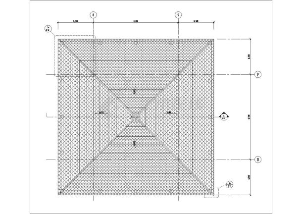 某2241.86平米展览展馆建筑方案设计图屋面CAD详图-图一