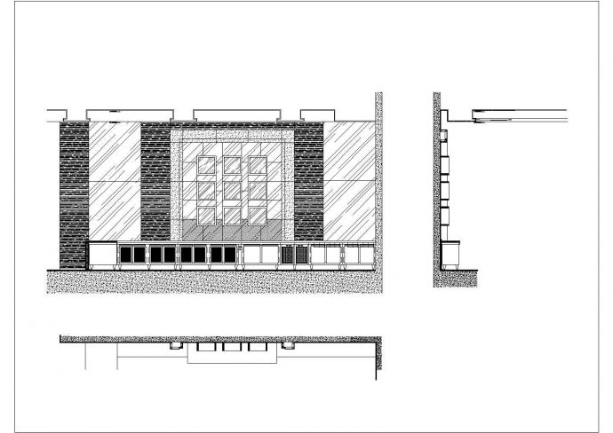 某五星级酒店全日餐厅施工CAD详细构造完整图纸_图1