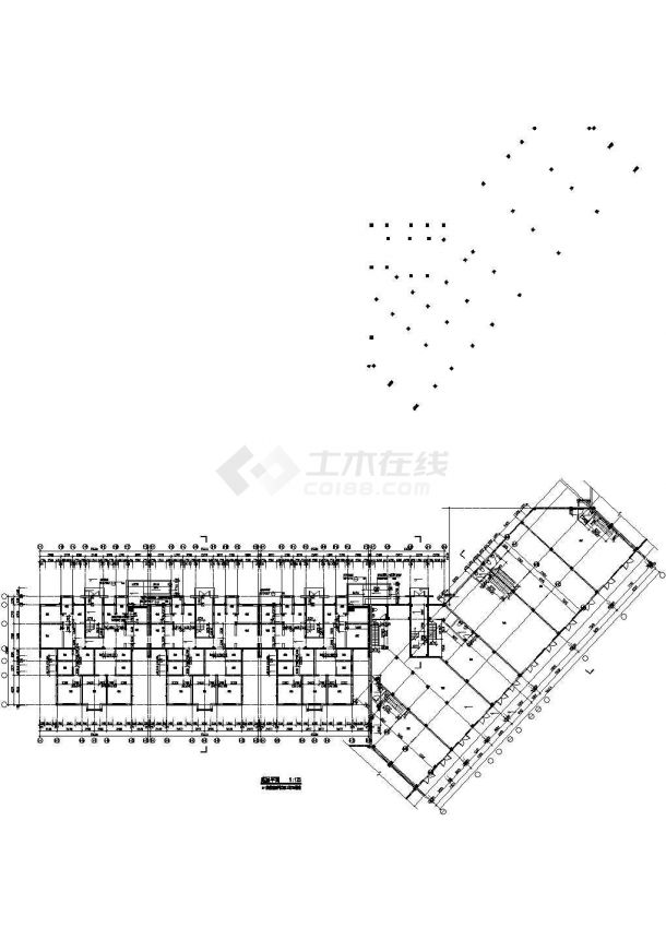 宁波某小区5640平7层砖混住宅楼建筑设计CAD施工图（含储藏室层）-图二