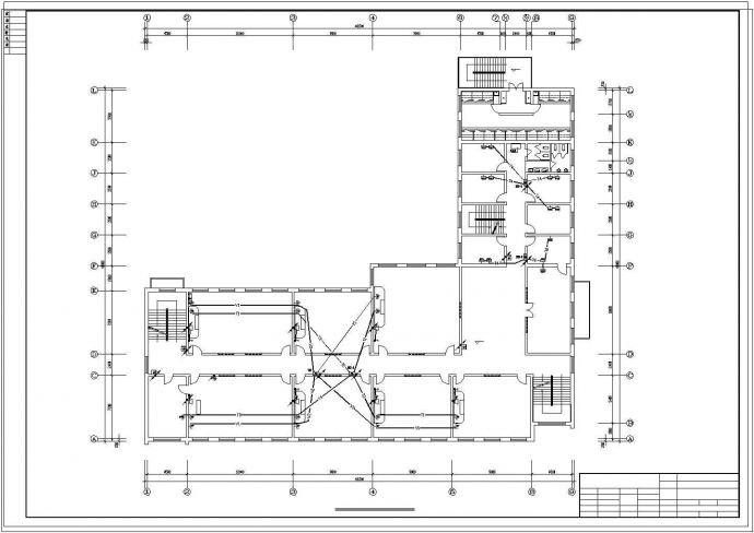 某小学四层教学楼全套电气设计cad施工图纸_图1