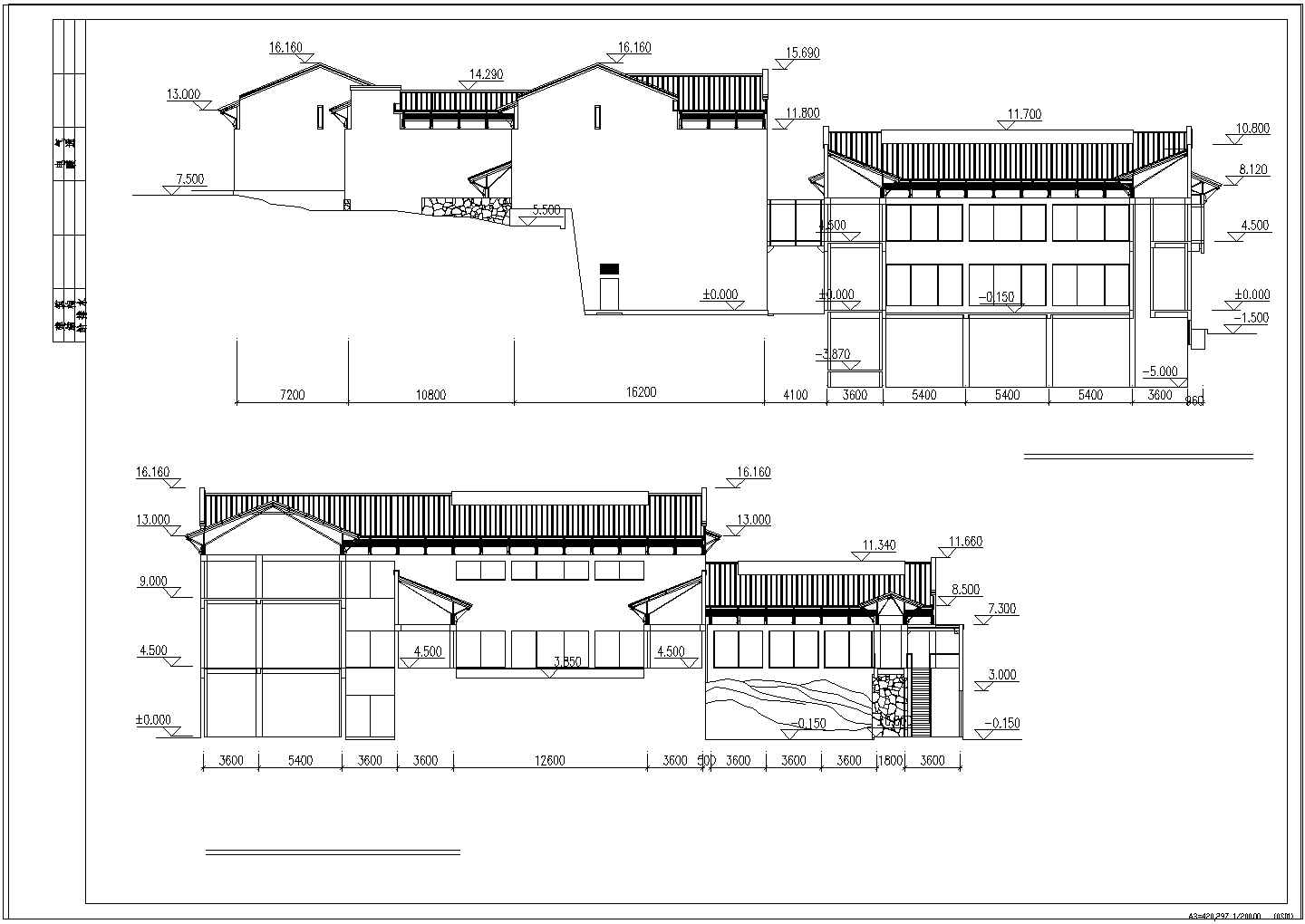 杭州中式现代风格历史博物馆建筑设计施工方案图