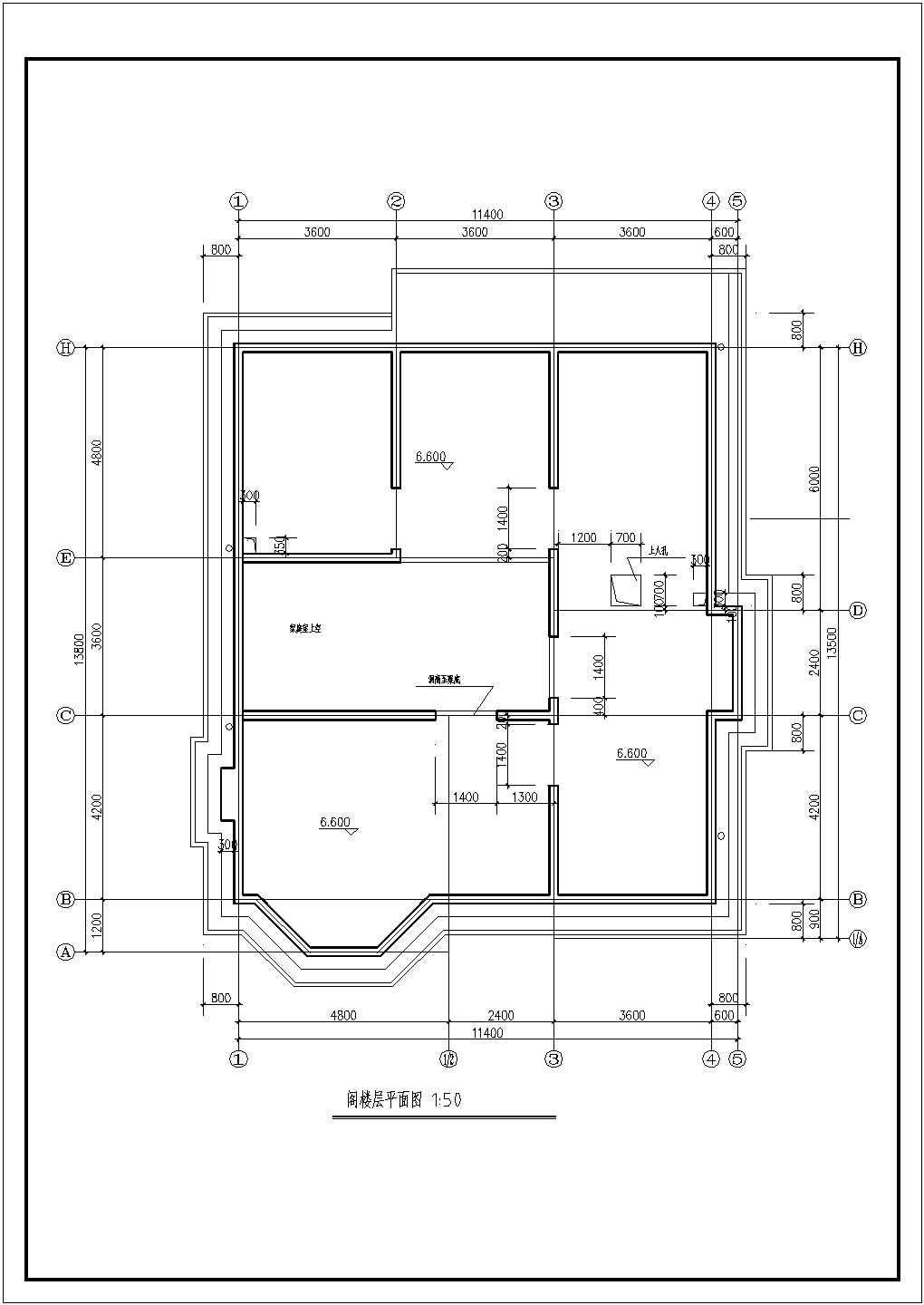 两套别墅详细设计施工建筑平立面CAD图纸